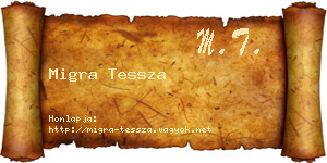 Migra Tessza névjegykártya